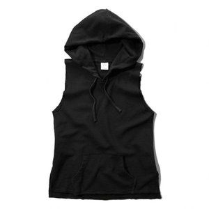 Abercrombie & Fitch Sleeveless Cutoff Hoodie